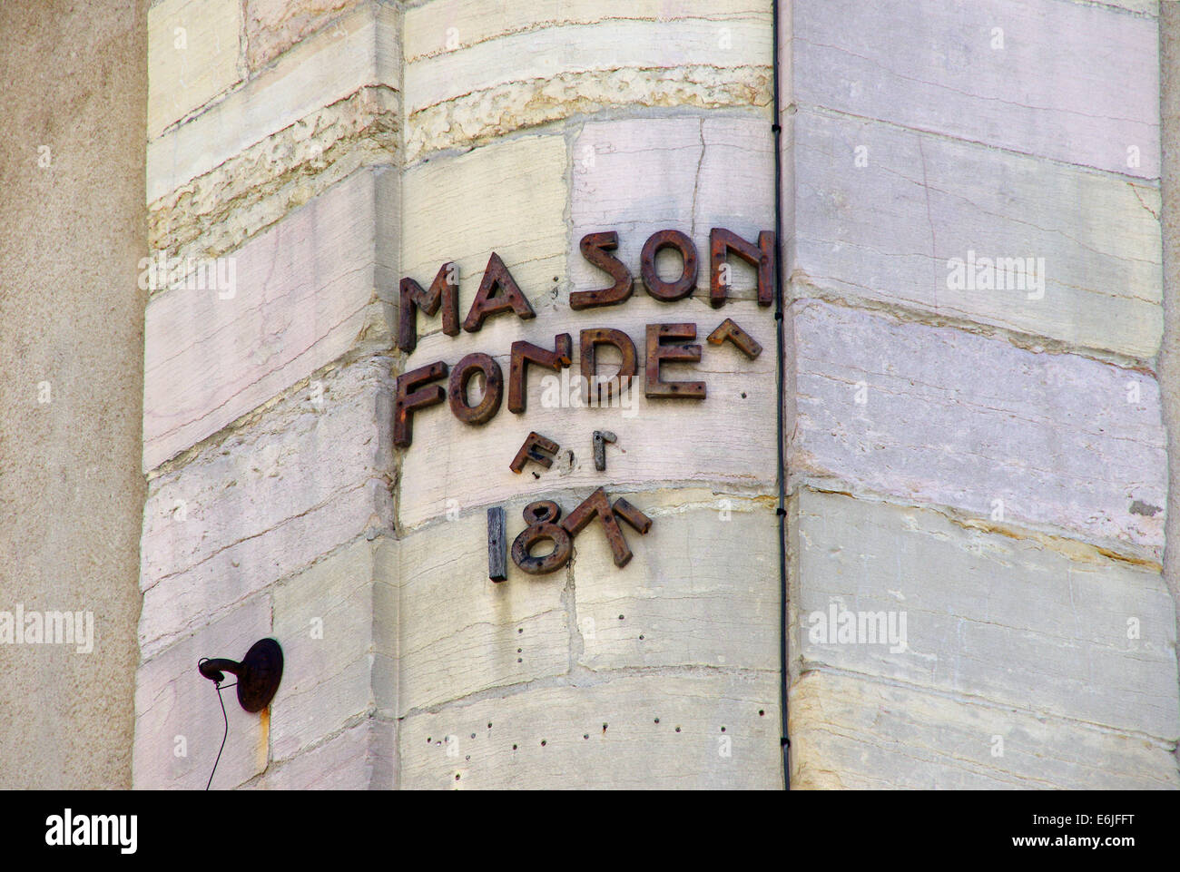 Rotture di firmare a Digione Francia Foto Stock