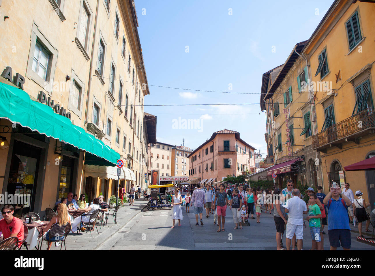 Strade a Pisa Italia Foto Stock