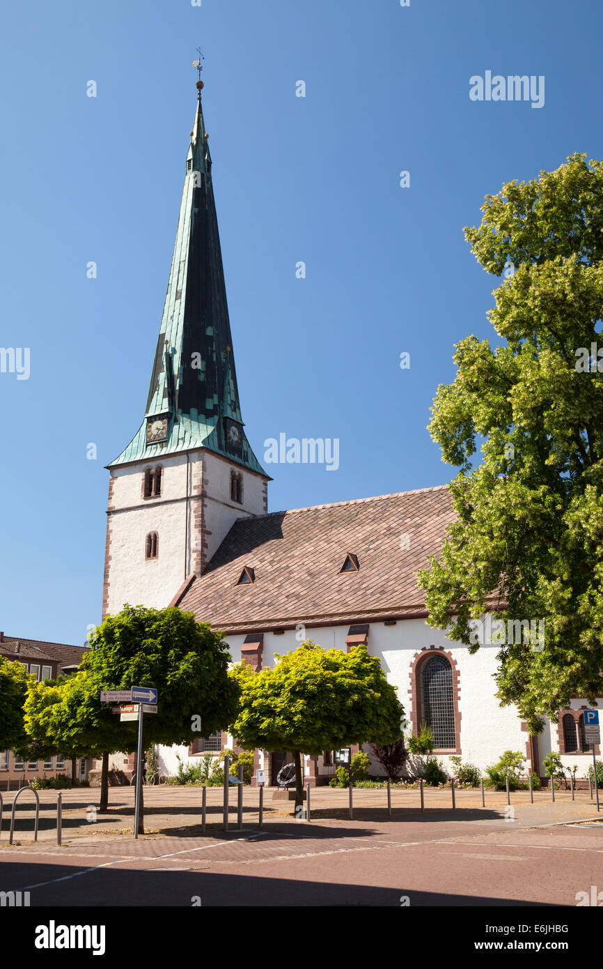 Chiesa di Lutero, Holzminden, Weser Uplands, Bassa Sassonia, Germania, Europa Foto Stock