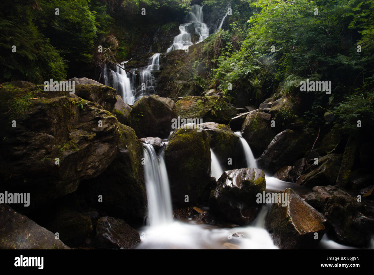 Cascata Torc, Killarney, Co. Kerry, Irlanda Foto Stock