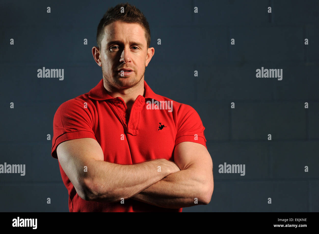 Ex Galles Internazionale di Rugby Shane Williams. Foto Stock