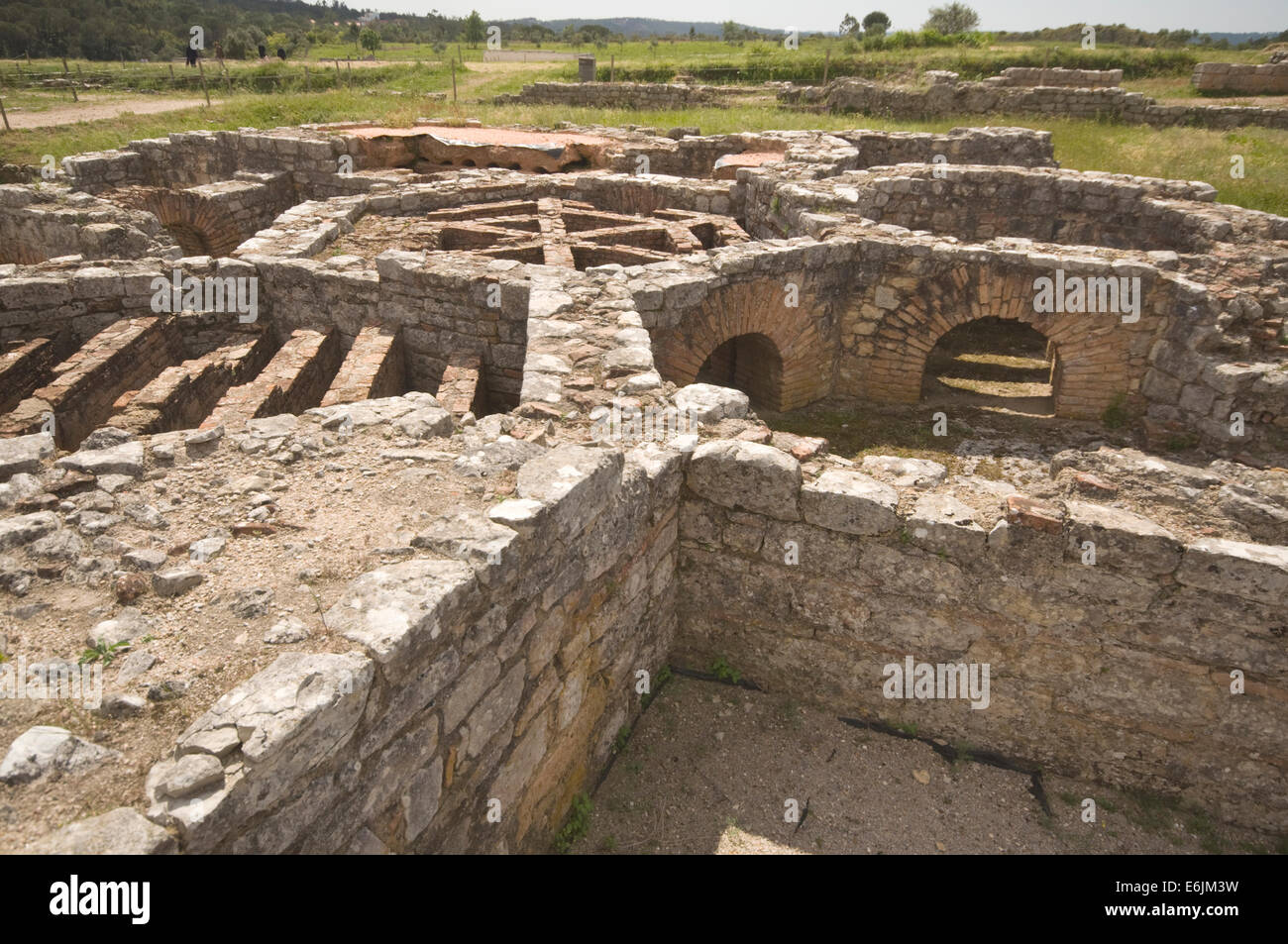 L'Europa, Portogallo, Conimbriga, I secolo d.c. il sito romano, bagni della casa attribuita a Cantaber Foto Stock