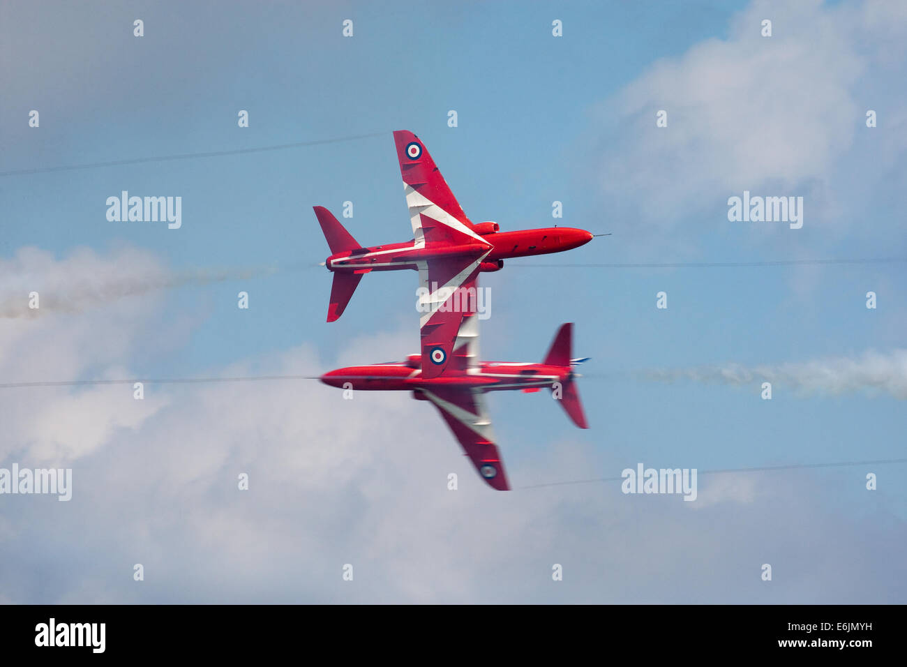 Le frecce rosse display 2014 a Cromer in Norfolk Foto Stock