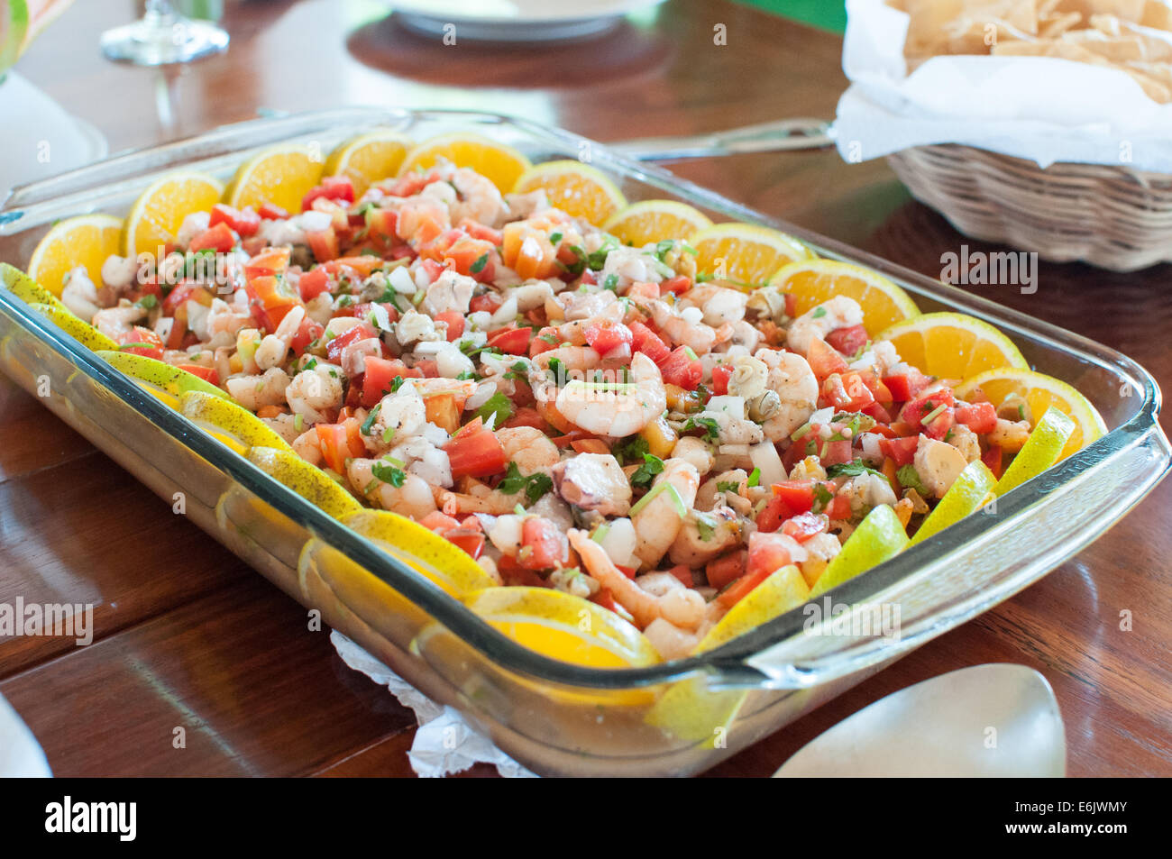 Ceviche di pesce Foto Stock