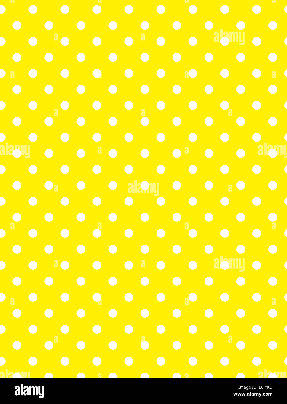 Luminoso giallo con sfondo bianco a pois. jpg Foto Stock
