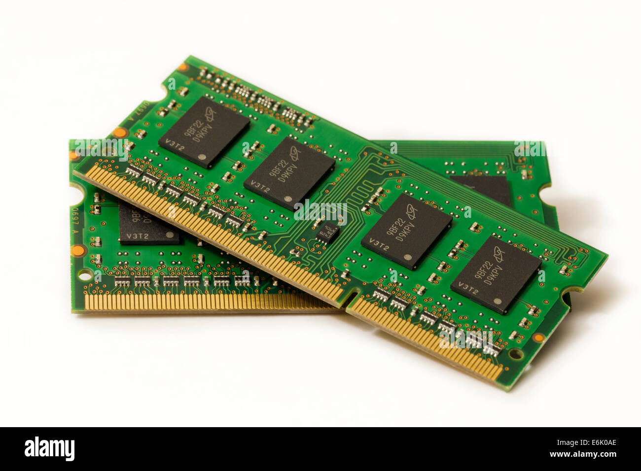 PC3 8500 SDRAM DDR3 portatile schede di memoria Foto Stock