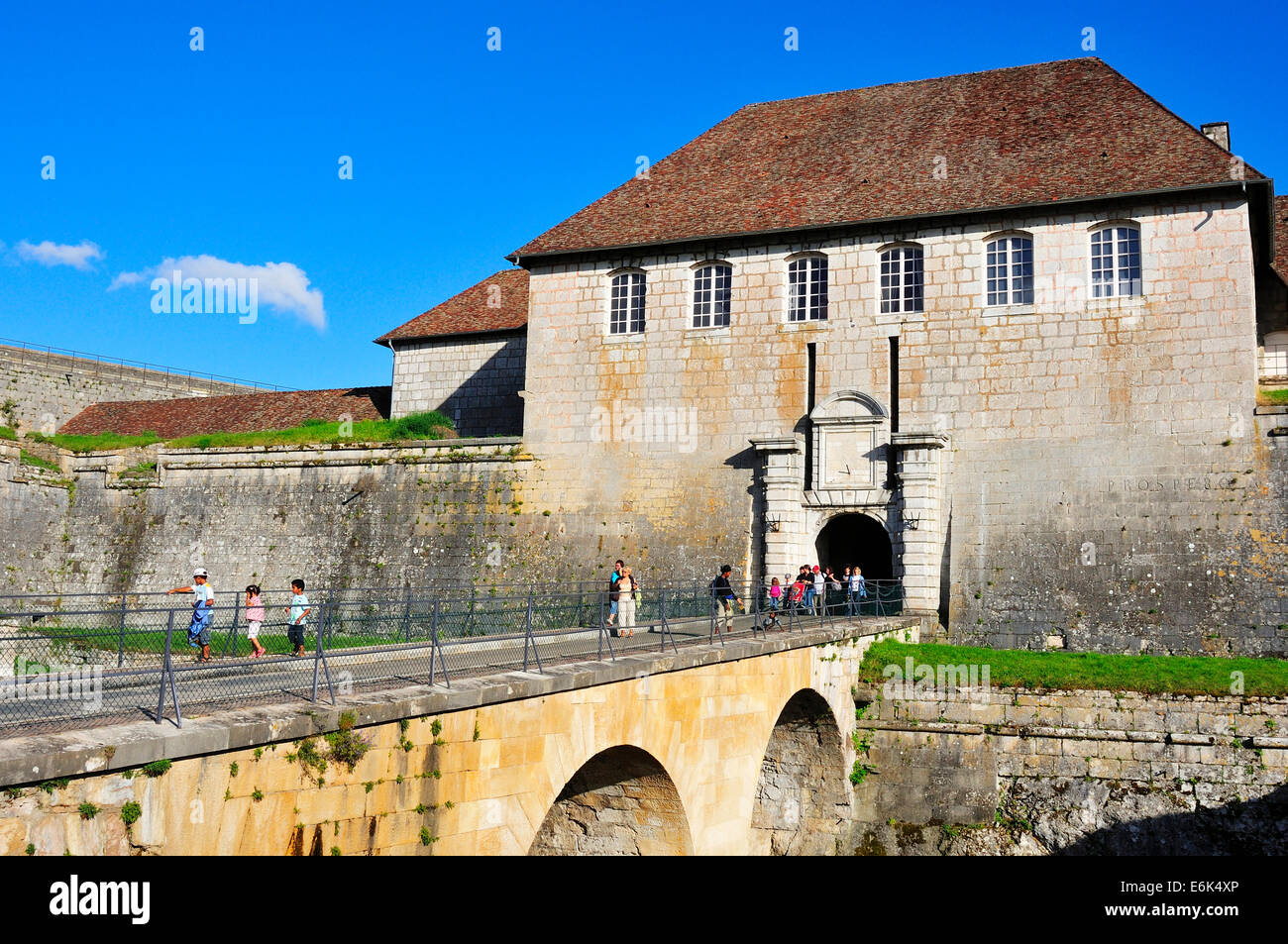 Cittadella di Besançon, una delle fortificazioni di Vauban, Sito Patrimonio Mondiale dell'UNESCO, Besançon, dipartimento del Doubs, Franche-Comté Foto Stock