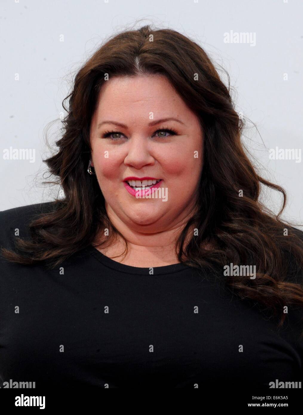 Los Angeles, CA, Stati Uniti d'America. 25 Ago, 2014. Melissa McCarthy presso gli arrivi per la 66Primetime Emmy Awards 2014 Emmy - Parte 1, Nokia Theater L.A. LIVE, Los Angeles, CA 25 agosto 2014. Credito: Elizabeth Goodenough/Everett raccolta/Alamy Live News Foto Stock