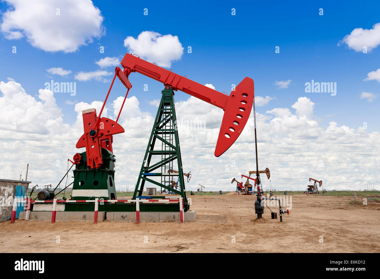 prese della pompa di olio Foto Stock