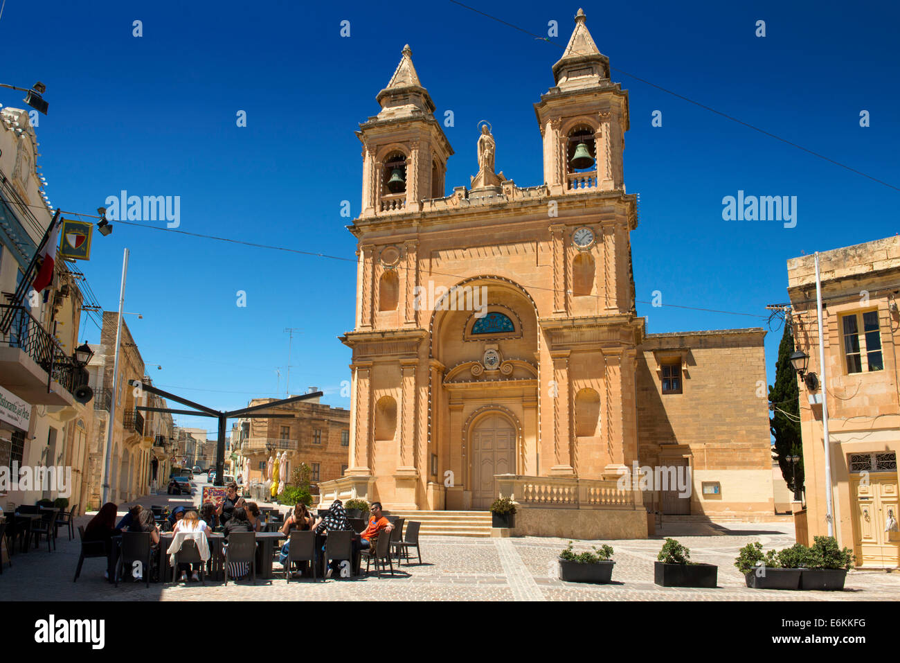 Marsaxlook, Malta, la chiesa Nostra Signora di Pompei, Foto Stock