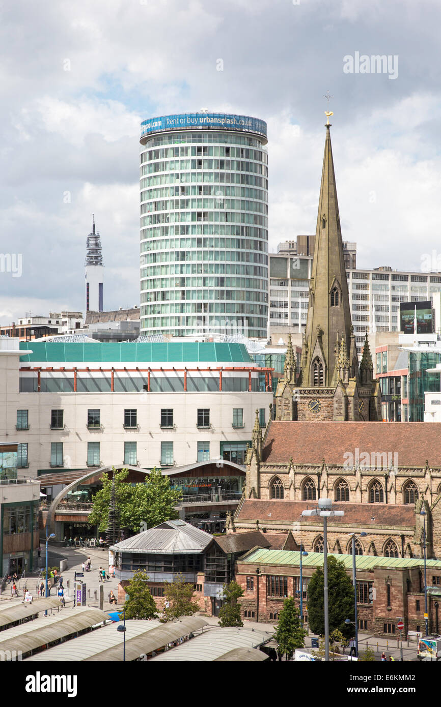 La skyline di Birmingham, Inghilterra, Regno Unito Foto Stock