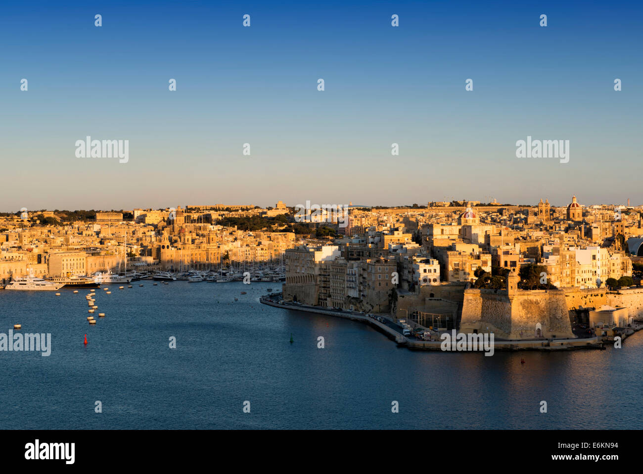 Tre città da La Valletta, Malta, Foto Stock