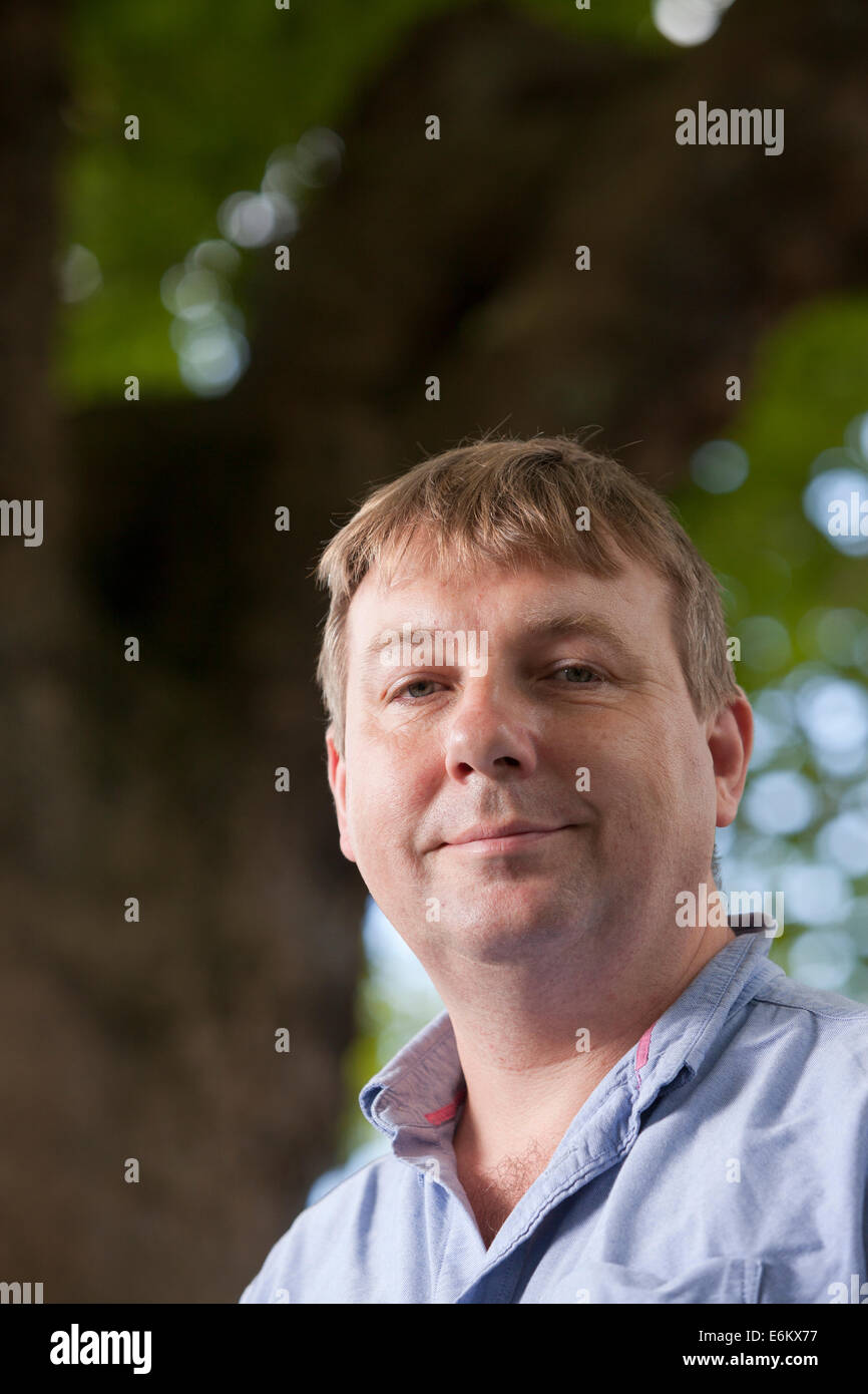 Edimburgo, Scozia, Regno Unito. 24 Ago, 2014. Danny Dorling, sociale geografo e scrittore, all'Edinburgh International Book Festival 2014. Edimburgo, Scozia. 24 agosto 2014 Credit: GARY DOAK/Alamy Live News Foto Stock