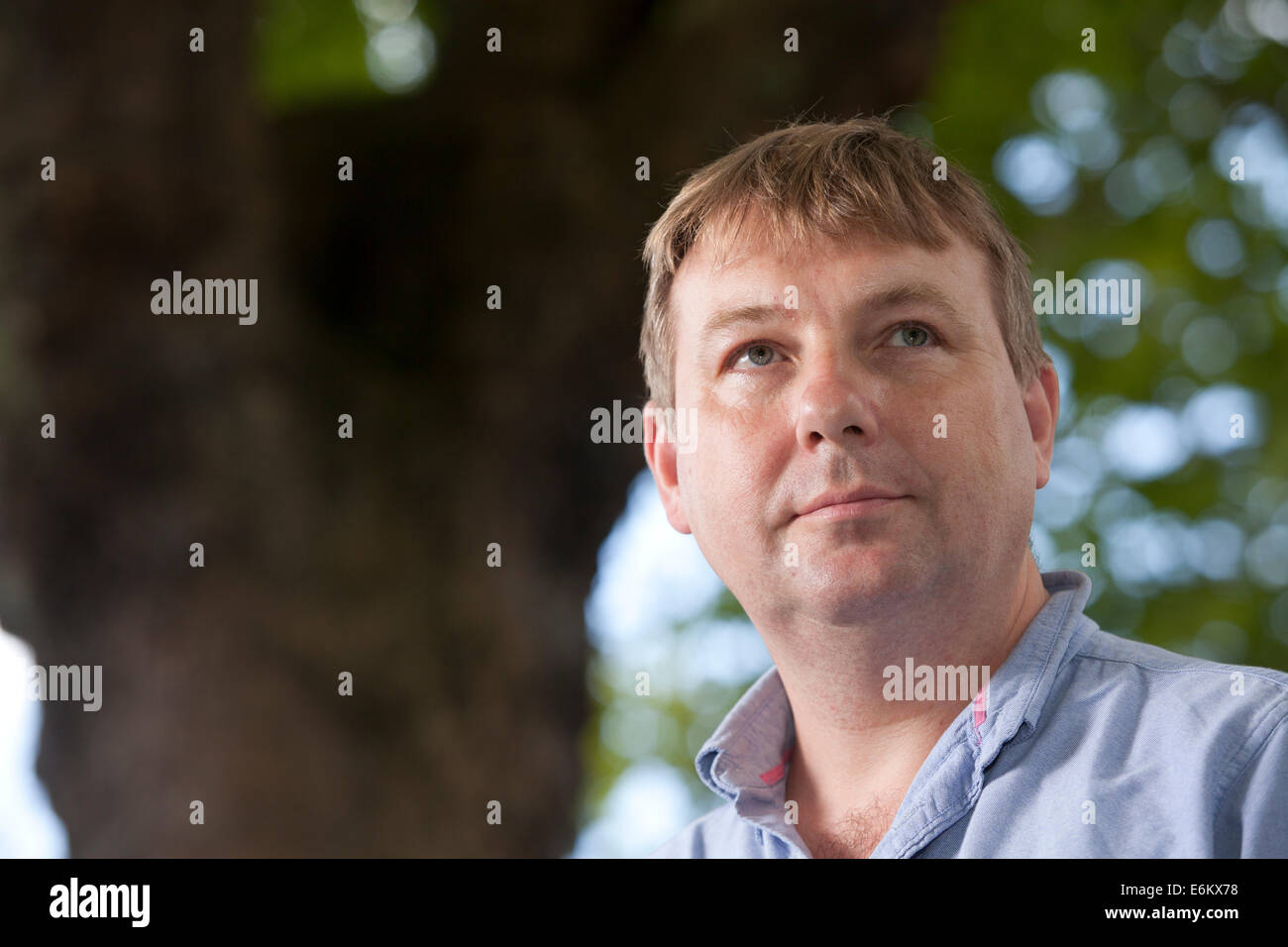 Edimburgo, Scozia, Regno Unito. 24 Ago, 2014. Danny Dorling, sociale geografo e scrittore, all'Edinburgh International Book Festival 2014. Edimburgo, Scozia. 24 agosto 2014 Credit: GARY DOAK/Alamy Live News Foto Stock
