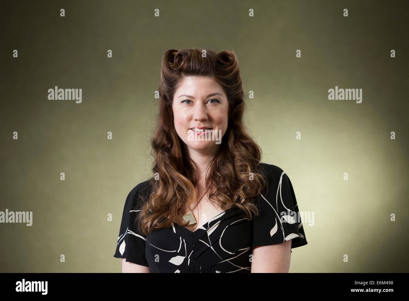 Edimburgo, Scozia, Regno Unito. 24 Ago, 2014. Maureen Johnson, autore del giovane adulto fiction, all'Edinburgh International Book Festival 2014. Edimburgo, Scozia. 24 agosto 2014 Credit: GARY DOAK/Alamy Live News Foto Stock