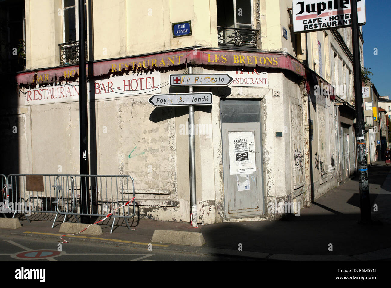 Il cafe bar ristorante coffe shop chiuso Foto Stock