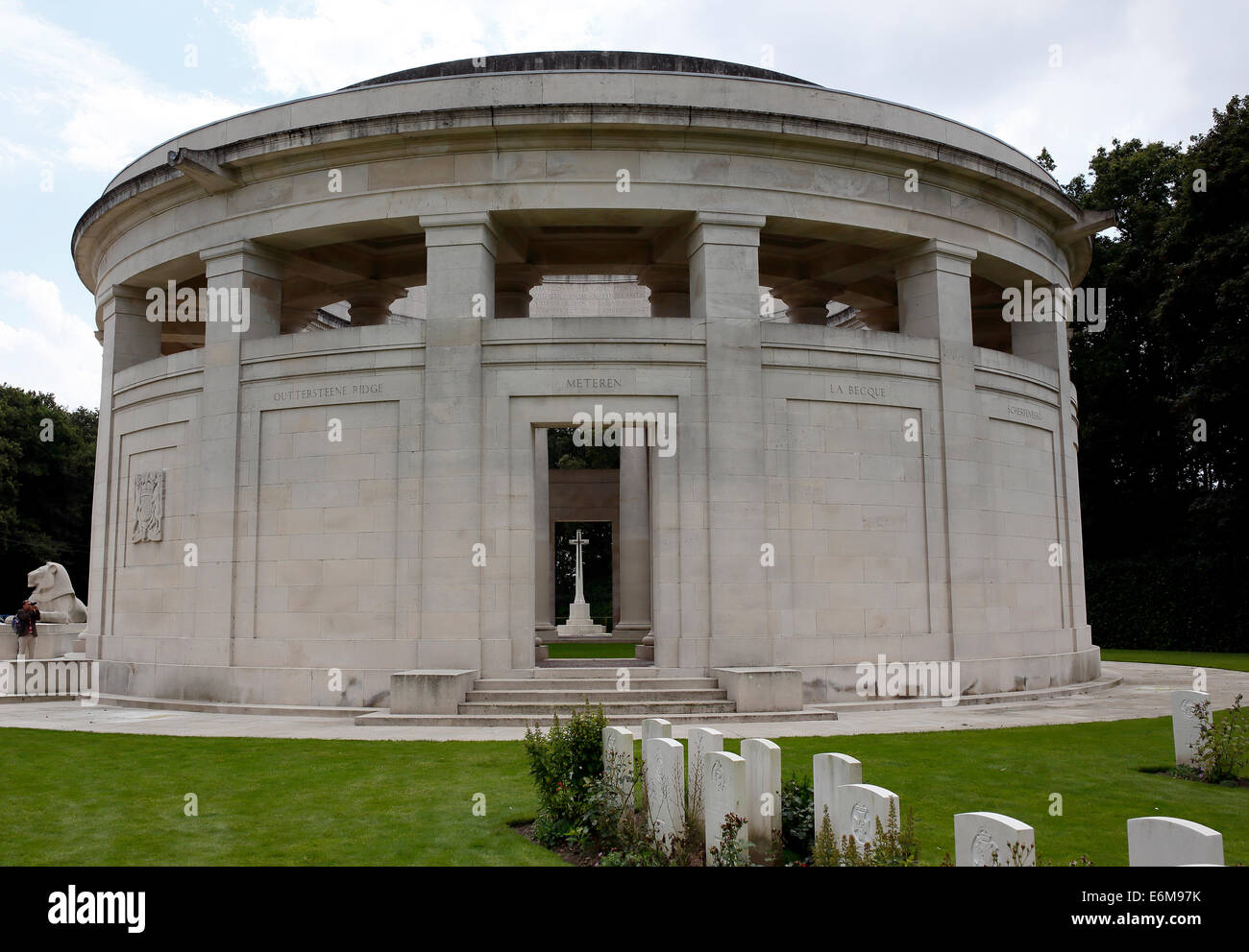 Ploegsteert memoriale per il mancante Foto Stock