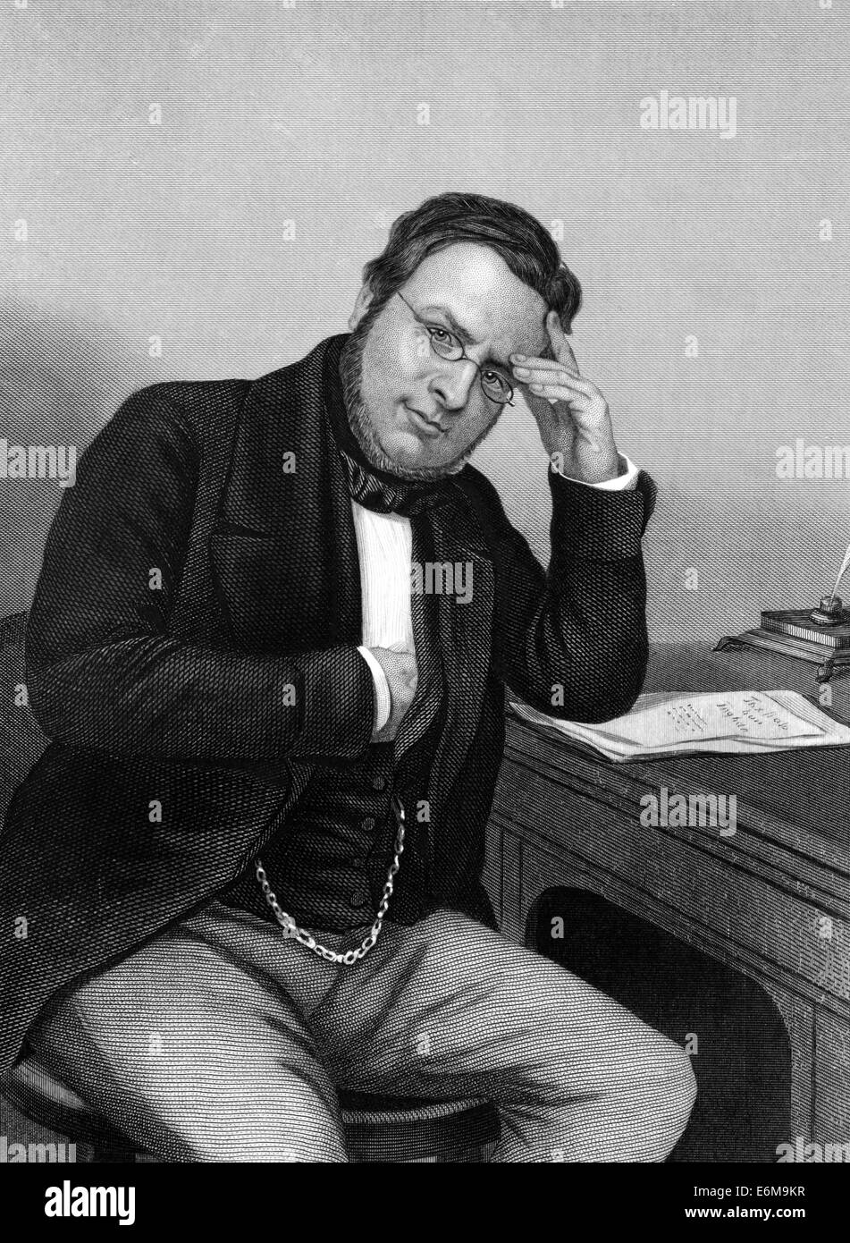 Camillo Benso Conte di Cavour (1810-1861) su incisione dal 1873. Statista italiano. Foto Stock