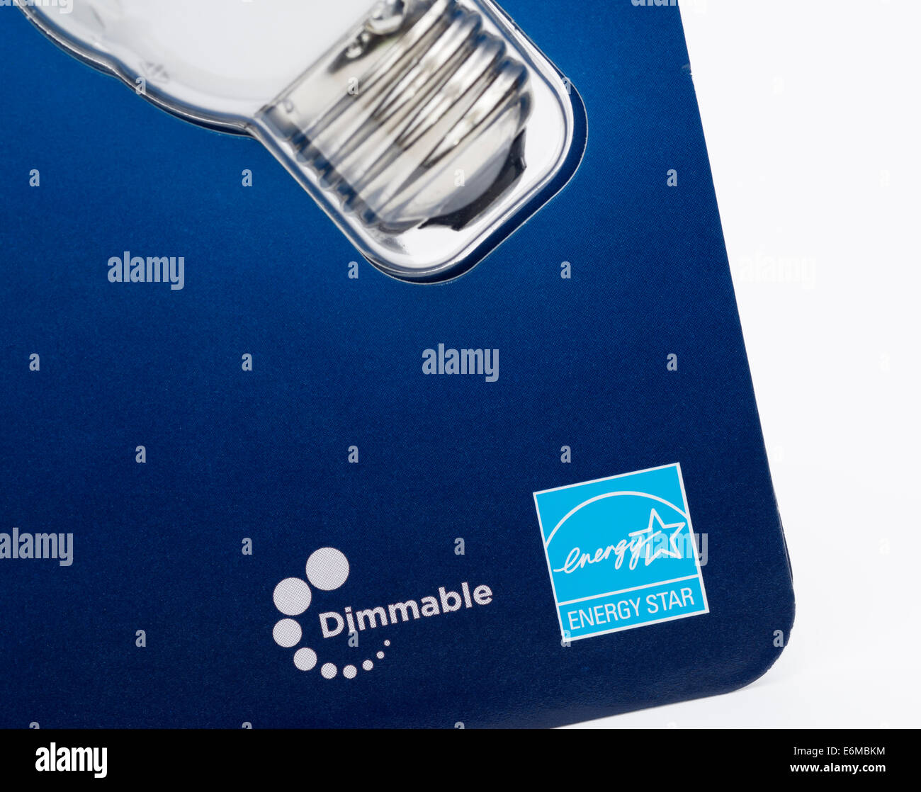 A risparmio energetico lampadine a LED con etichetta Energy Star Foto Stock