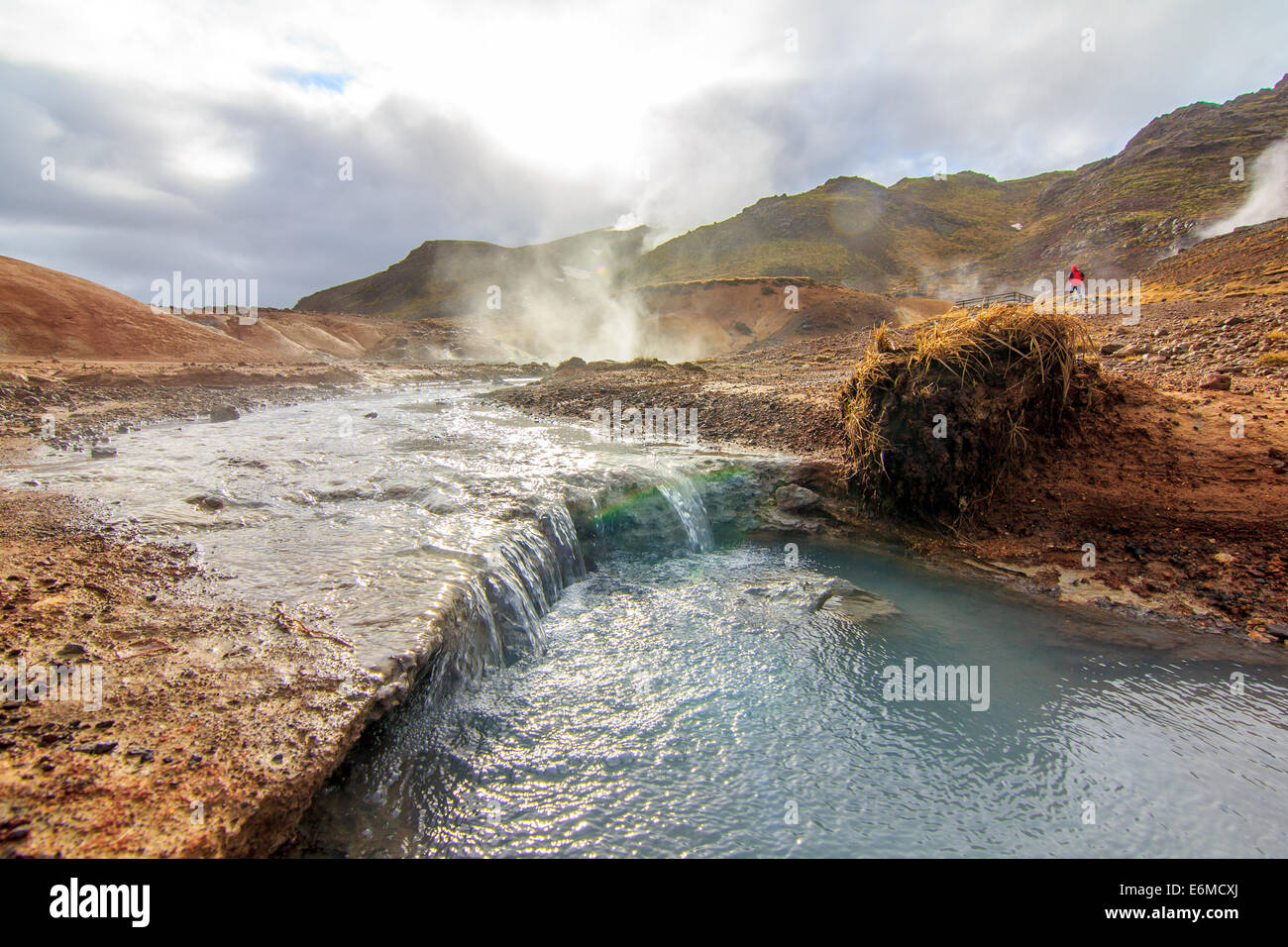 Krysuvik - Seltun area geotermica Foto Stock