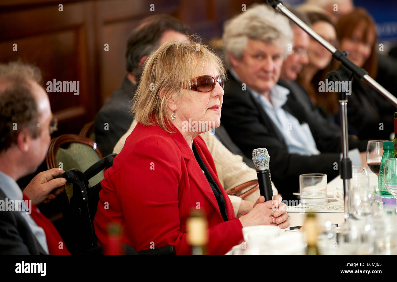 Sue Townsend al oldie pranzo letterario 17/04/2012 Foto Stock