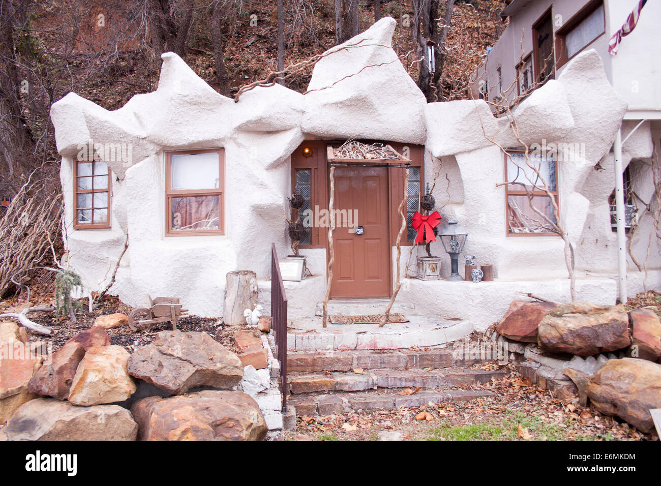 La casa grotta in Tulsa Oklahoma Foto Stock