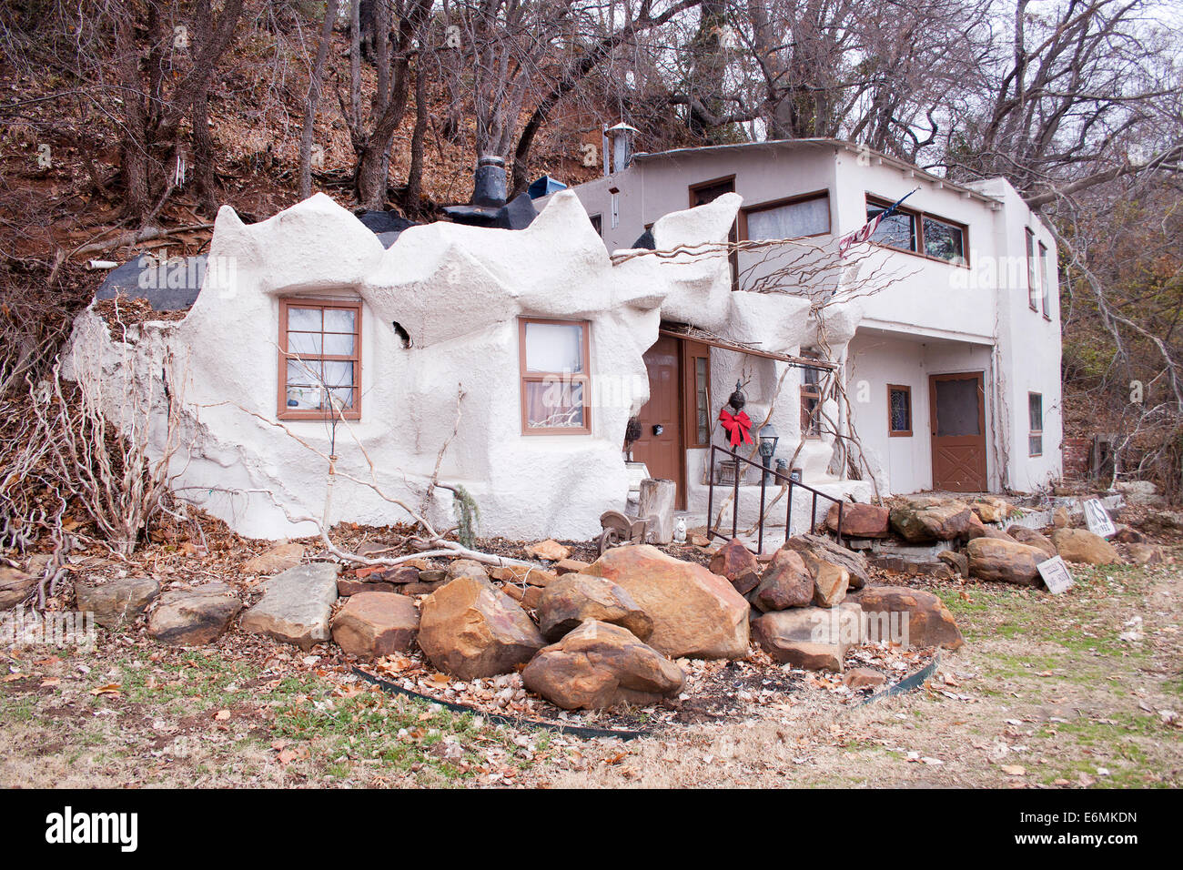 La casa grotta in Tulsa Oklahoma Foto Stock