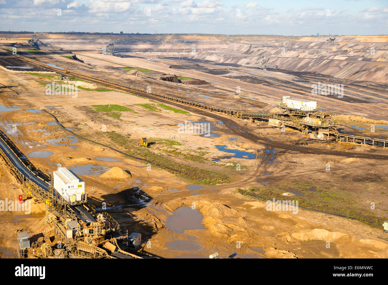 Tagebau Hambach miniere di superficie, Nord Reno-Westfalia, Germania Foto Stock