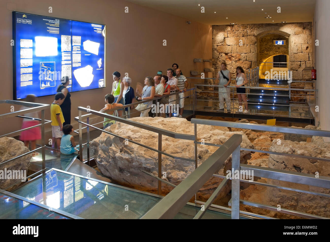 Sito archeologico di "Casa del Obispo' - a partire dal VIII secolo A.C. al XVII secolo , Cadice, regione dell'Andalusia, Spagna, Europa Foto Stock