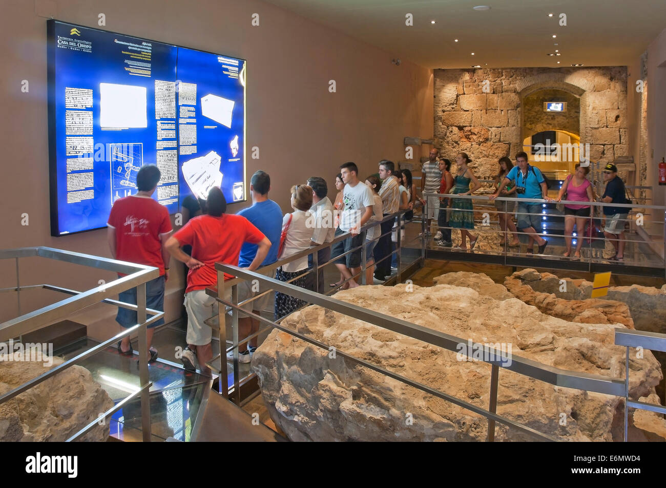 Sito archeologico di "La Casa del Obispo' - a partire dal VIII secolo A.C. al XVII secolo , Cadice, regione dell'Andalusia, Spagna, Europa Foto Stock