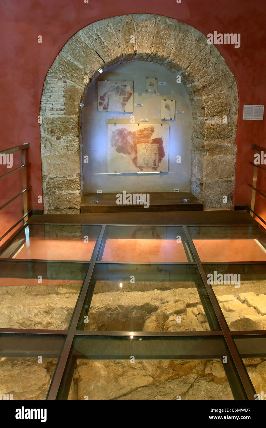 Sito archeologico di "La Casa del Obispo' - a partire dal VIII secolo A.C. al XVII secolo , Cadice, regione dell'Andalusia, Spagna, Europa Foto Stock