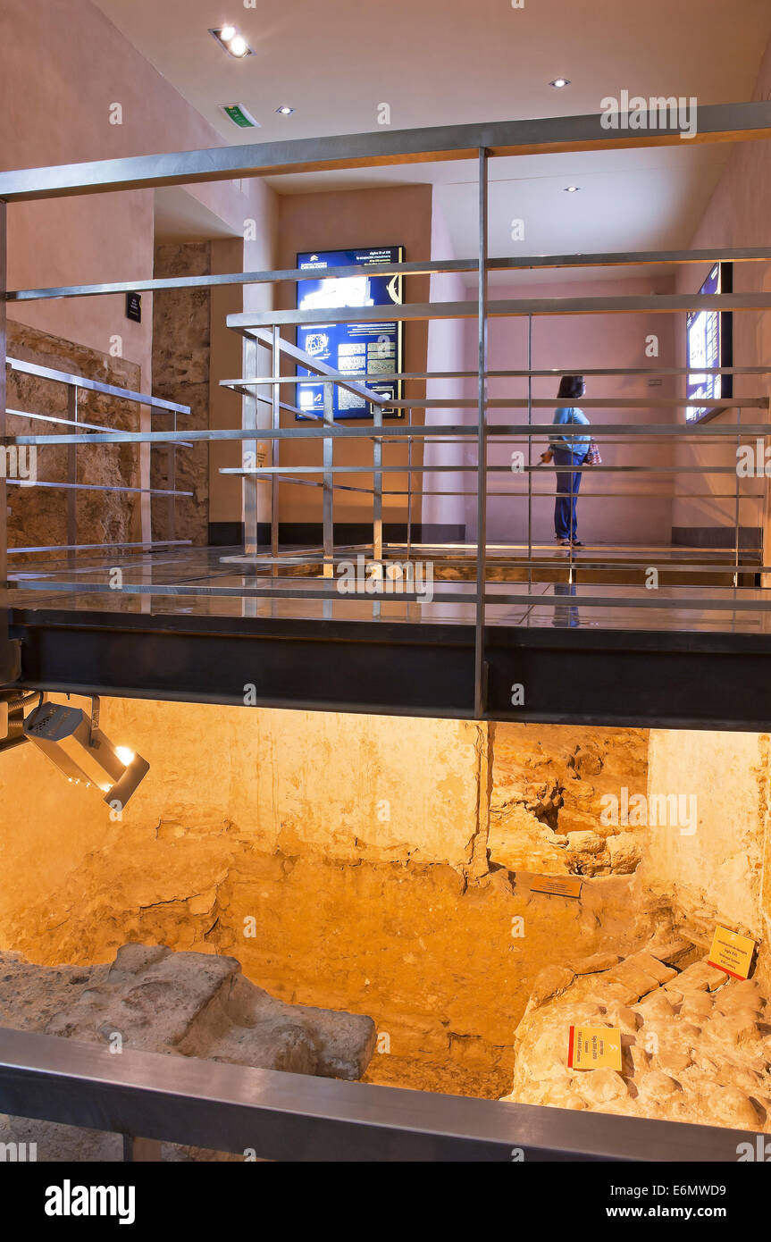 Sito archeologico di "La Casa del Obispo' - a partire dal VIII secolo A.C. al XVII secolo , Cadice, regione dell'Andalusia, Spagna, Europa Foto Stock