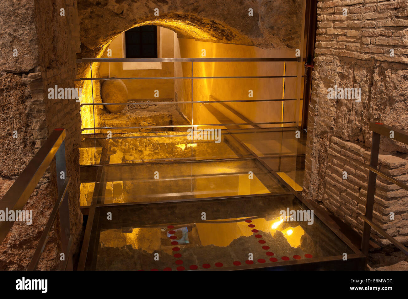 Sito archeologico di "La Casa del Obispo' - a partire dal VIII secolo A.C. al XVII secolo , Cadice, regione dell'Andalusia, Spagna, Europa Foto Stock