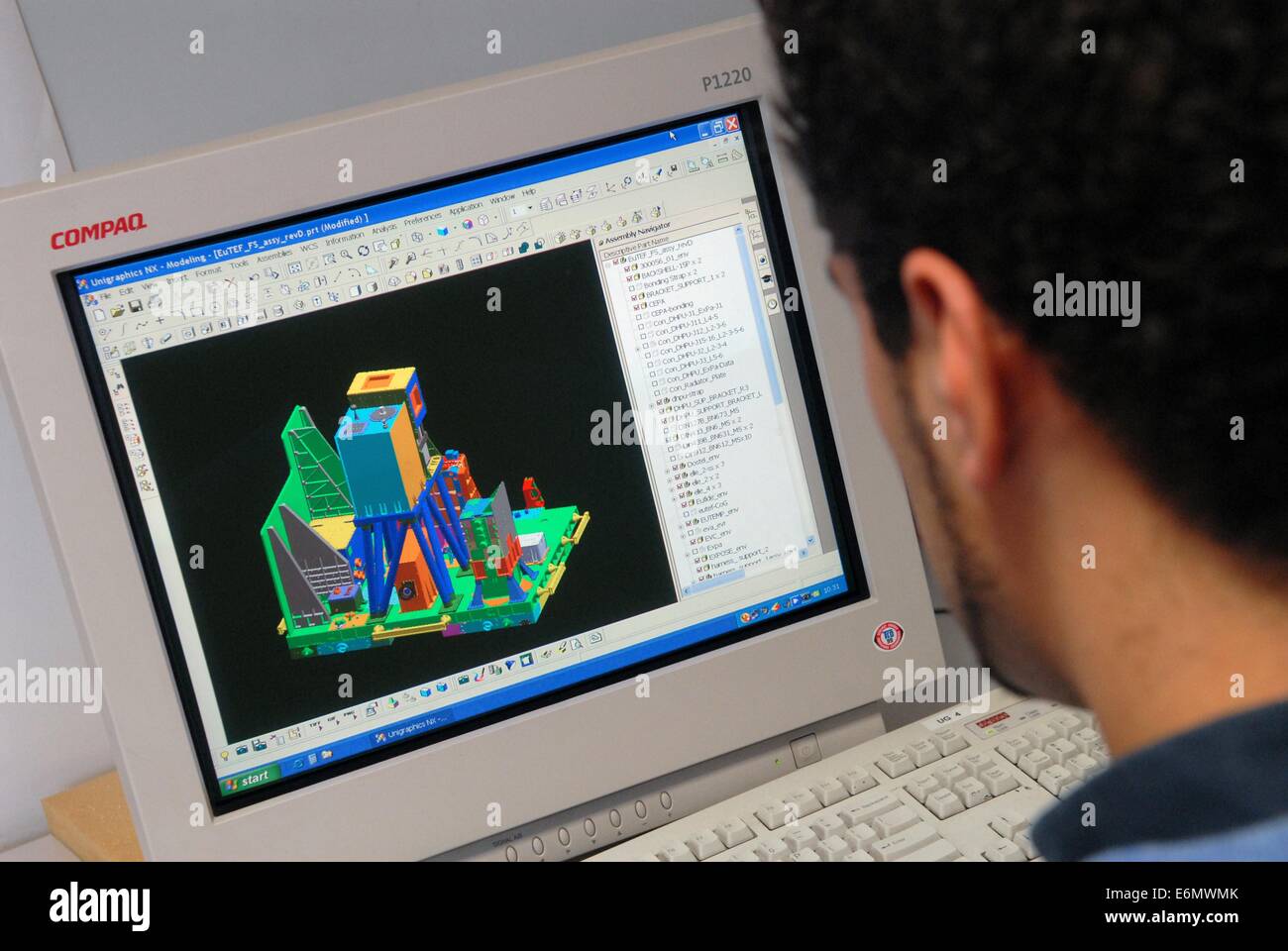 Gavazzi Space, leader dell'industria italiana nel settore aerospaziale e delle nanotecnologie campo Foto Stock