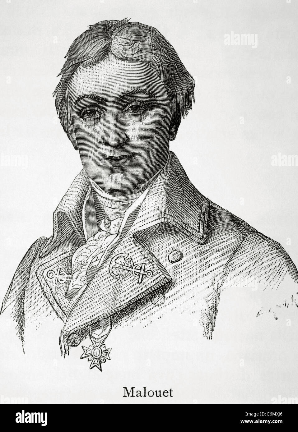 Pierre Victor, baron Malouet (1740 - 1814). Slave francese-proprietario, conservatori pubblicista e monarchica politico. Incisione. Foto Stock