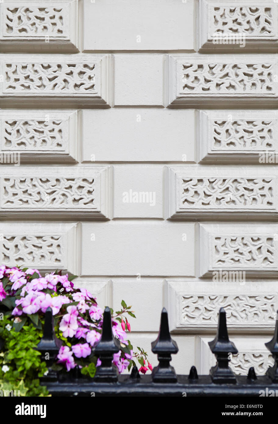 Texture di Londra, tipica pietra grigia. Foto Stock