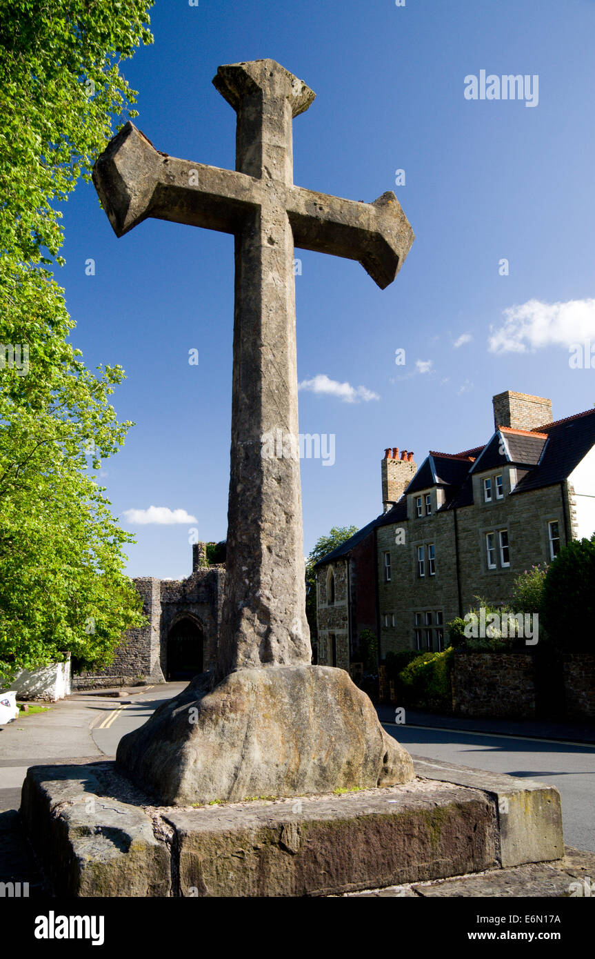 Città Croce, Llandaff Cathedral, Llandaff, Cardiff, Galles, UK. Foto Stock