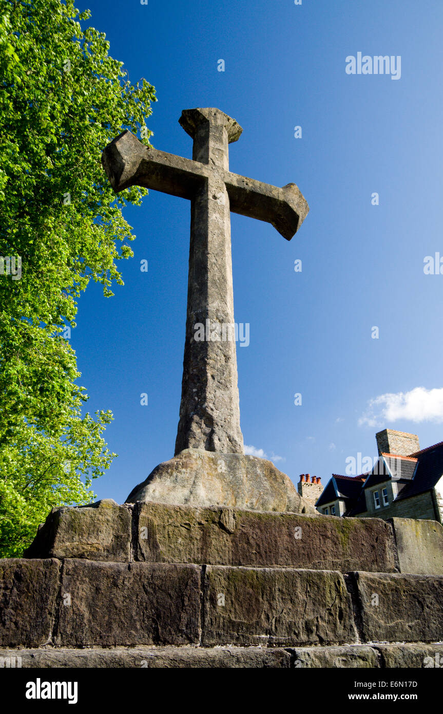 Città Croce, Llandaff Cathedral, Llandaff, Cardiff, Galles, UK. Foto Stock