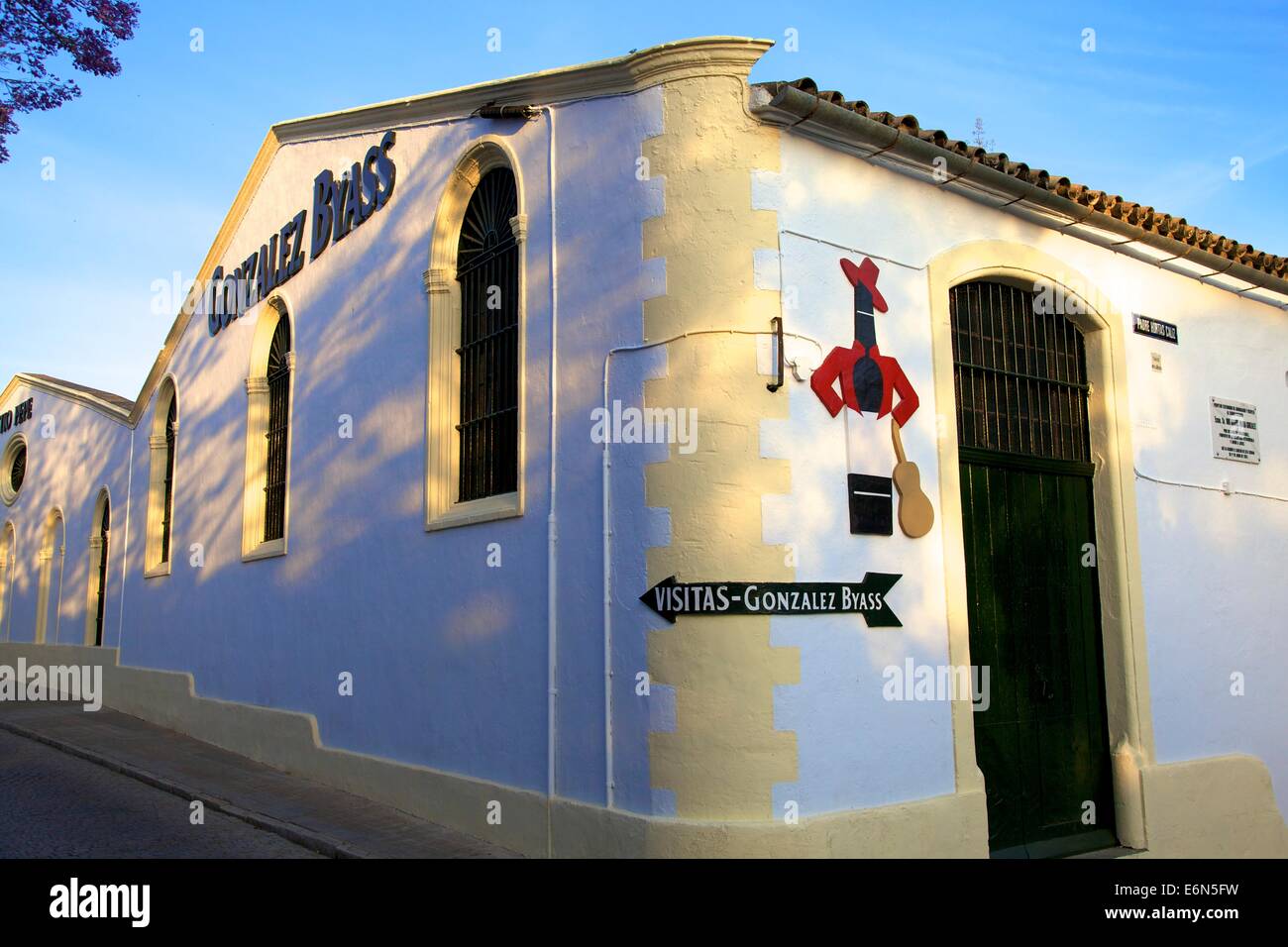 Bodegas Tio Pepe, Jerez de la Frontera, la provincia di Cadiz Cadice, Andalusia, sud ovest Europa Foto Stock