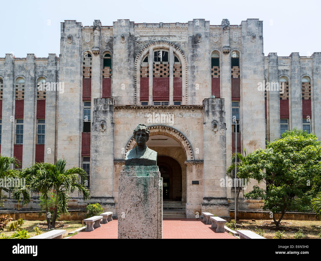 America Arias ospedale di maternità, Vedado, Havana, Cuba Foto Stock