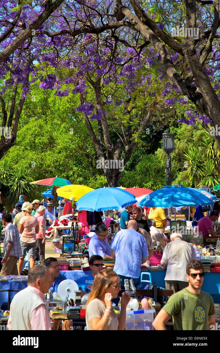 Mercato, Alameda Vieja, Jerez de la Frontera, la provincia di Cadiz Cadice, Andalusia, Spagna, Sud ovest Europa Foto Stock