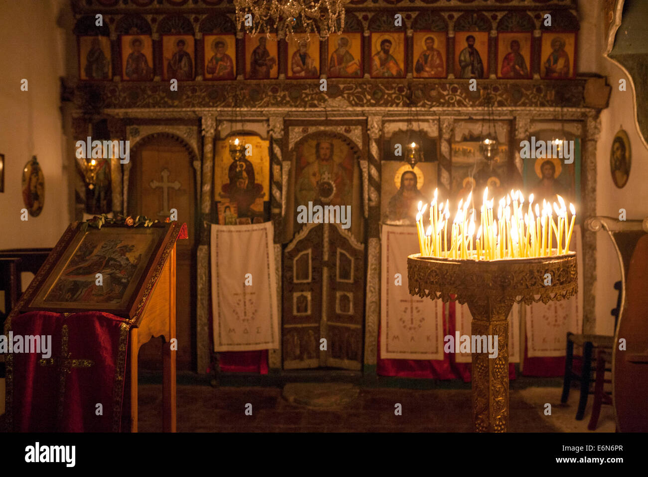 La chiesa della nascita di Cristo è una piccola chiesa in Alonissos città (Chora), in Grecia. Foto Stock