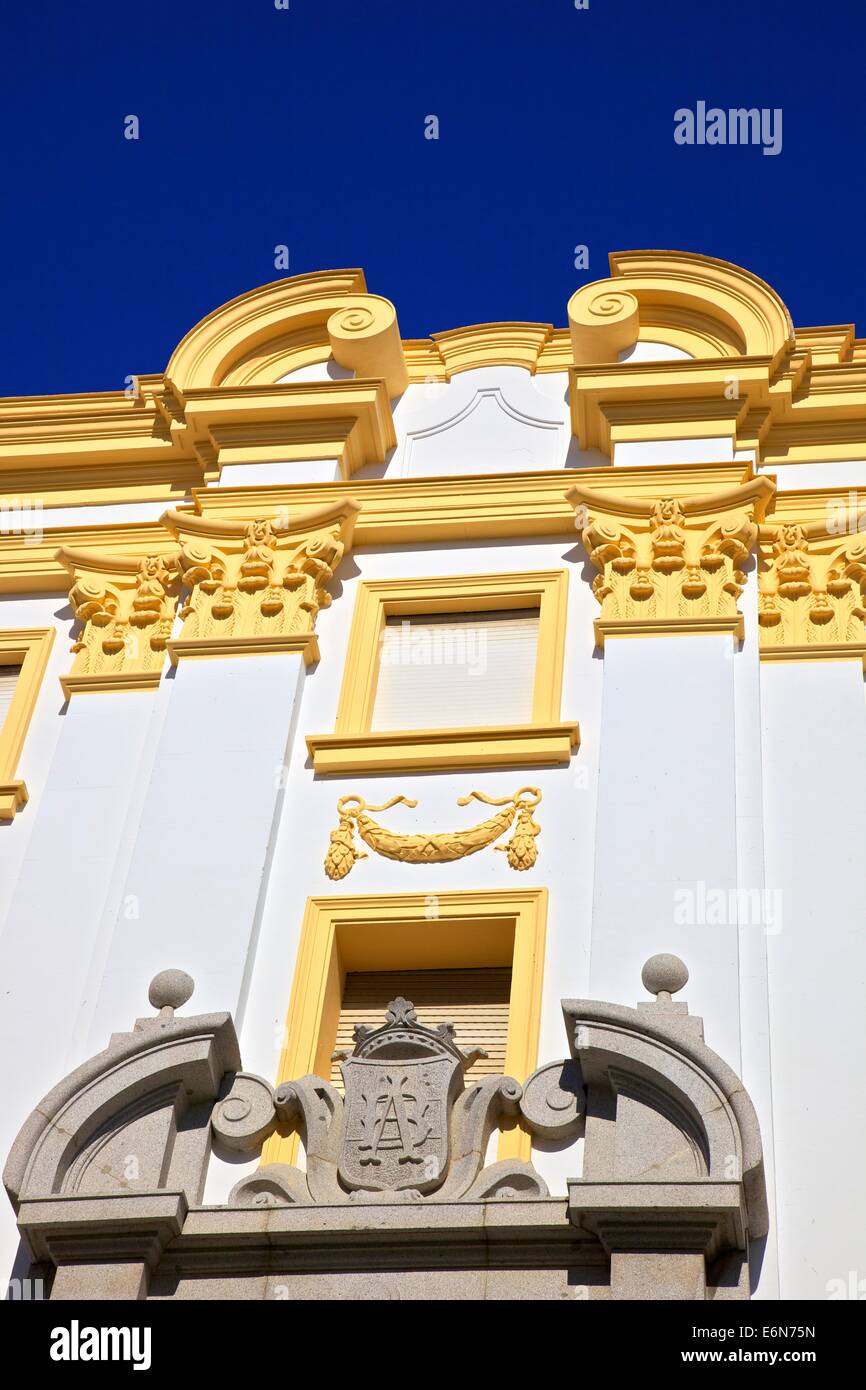 Dettagli architettonici, Calle Larga, Jerez de la Frontera, la provincia di Cadiz Cadice, Andalusia, sud ovest Europa Foto Stock