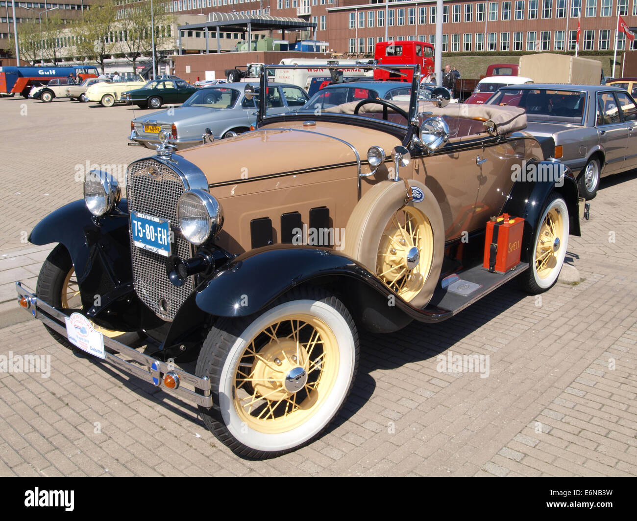 Ford A (1931), Olandese di registrazione della licenza 75-80-EH, pic1 Foto Stock