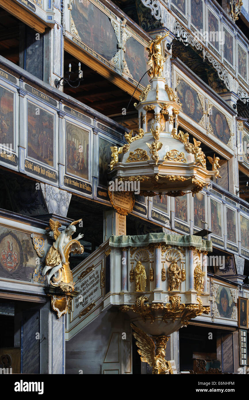 La pace nella Chiesa Javor , Polonia, Europa, l'UNESCO - Sito Patrimonio dell'umanità. Foto Stock