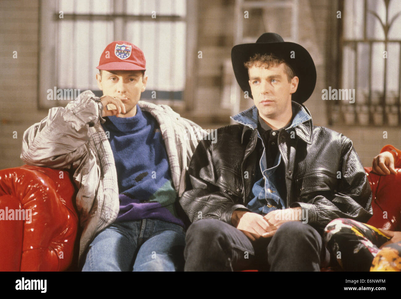 PET SHOP BOYS UK duo pop circa 1989 con Chris Lowe a sinistra e Neil Tennant. Photo Claus Primke Foto Stock