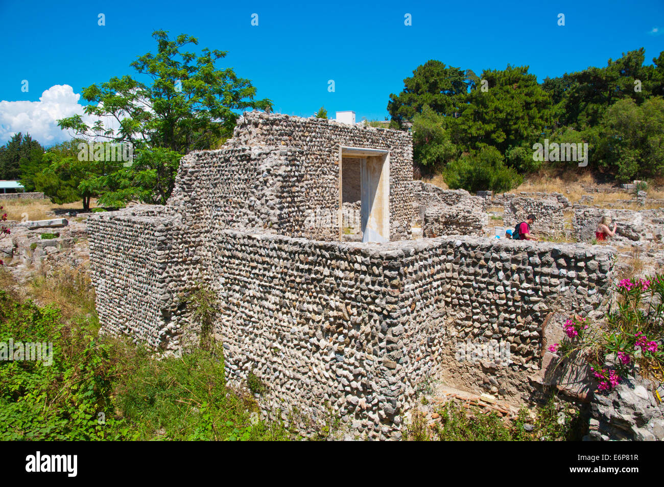 Western scavi, antiche rovine, la città di Kos, isola di Kos, Dodecanneso isole, Grecia, Europa Foto Stock