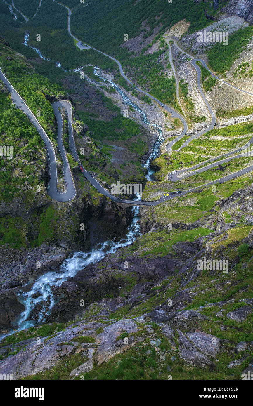 Trollstigen in Norvegia Foto Stock