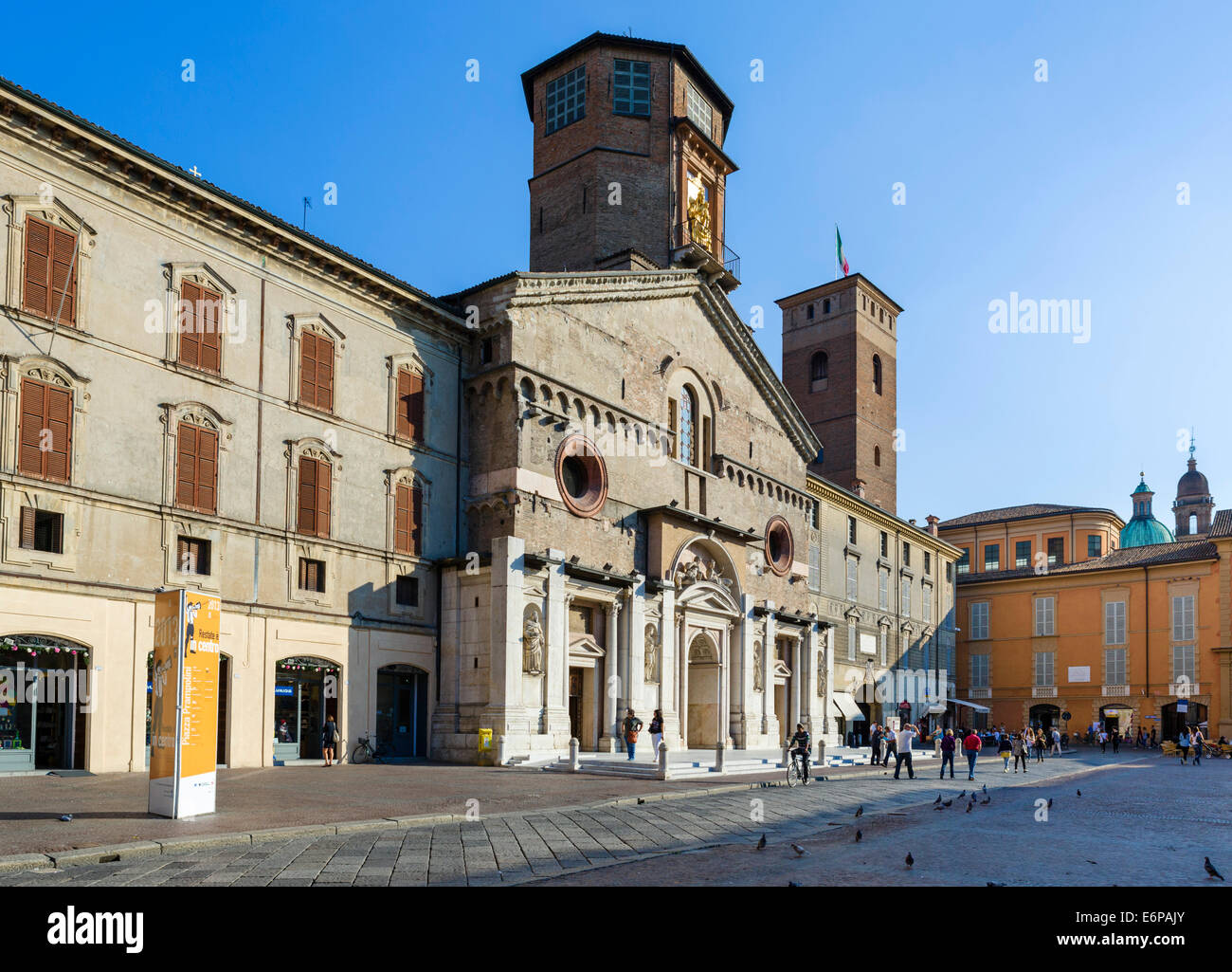 Cattedrale di Santa Maria Assunta in Piazza Prampolini, Reggio Emilia (Reggio Emilia), Emilia Romagna, Italia Foto Stock