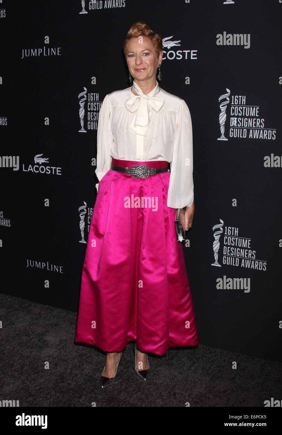 16Th Annual Costumista Guild Awards - Gli arrivi con: Lou Eyrich dove: Los Angeles, California, Stati Uniti quando: 22 Feb 2014 Foto Stock